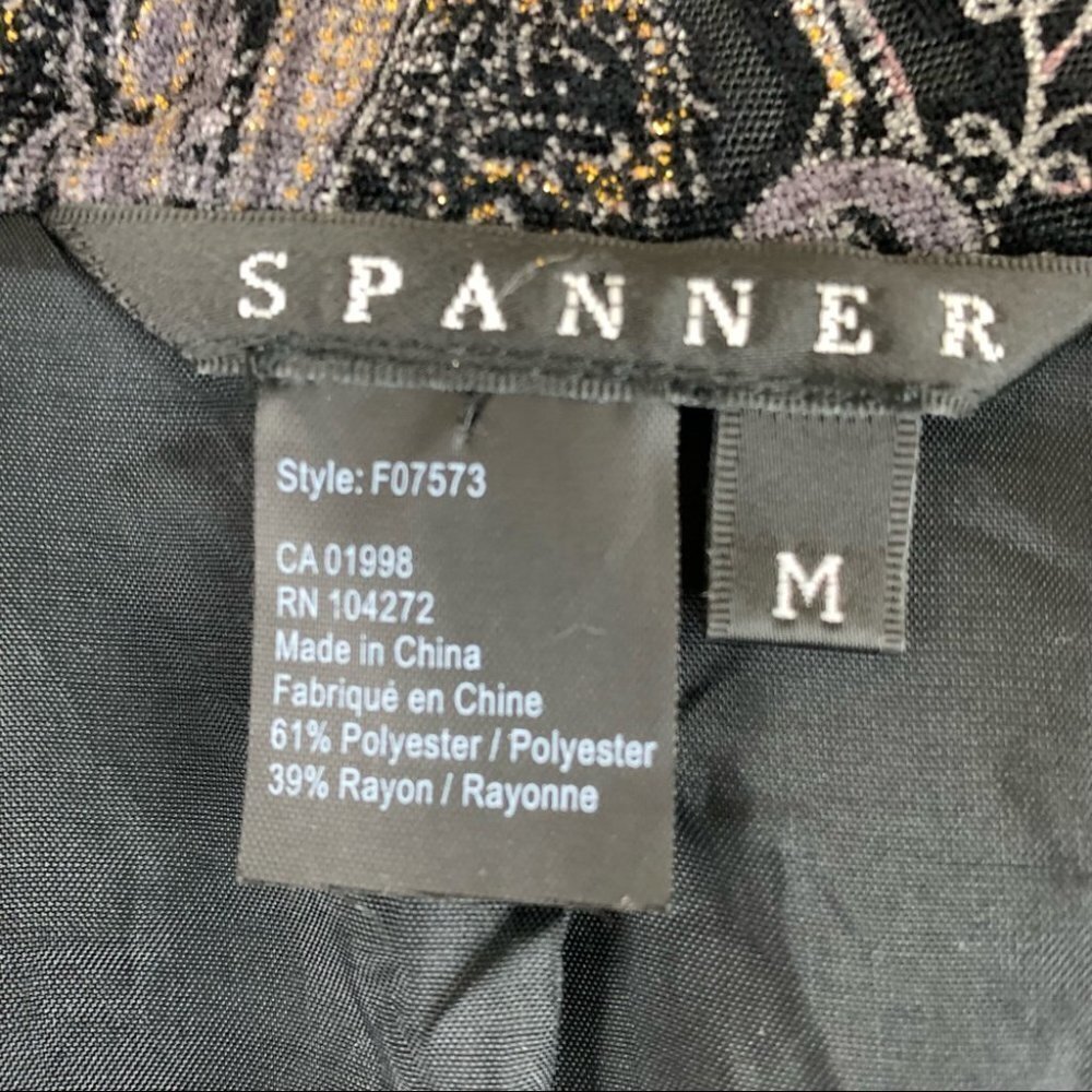 Spanner I Black Velvet I Paisley Print I Jacket Blazer - Picture 7 of 10